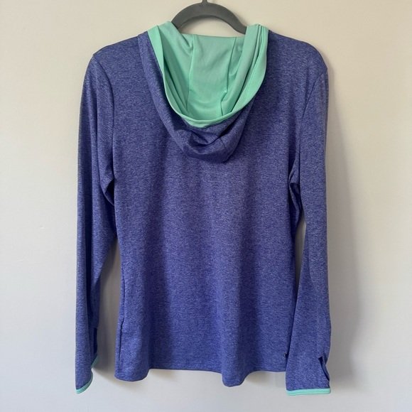 The North Face Women's Hoodie Athletic Shirt Thumb Hole Purple & Mint Size MED - Picture 4 of 4